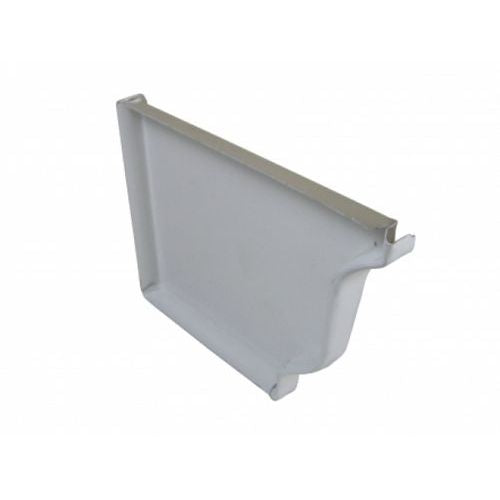 6-inch aluminum gutter end cap white for K-style gutter systems