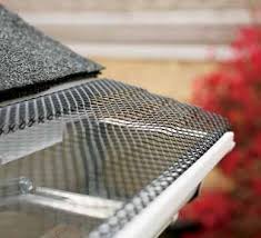 k style gutter guard expanded metal leaf protection screen