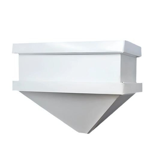 aluminum rainwater collection box downspout collector white gutter collection box