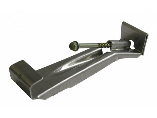 6” hidden gutter hanger with clip and screw for K-style aluminum gutters