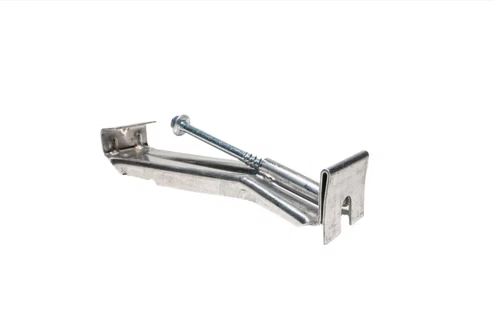 7-inch aluminum gutter hanger with screw and clip for K-style gutter installation